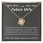 To My Future Wife Love Knot Necklace