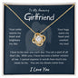 To My Amazing Girlfriend Love Knot Necklace