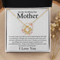 On My Wedding Day Mother I Love You Love Knot Necklace