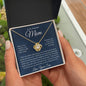 To My Beautiful Mom, Love Your Son Love Knot Necklace