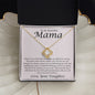 To My Mama Always Your Little Girl Love Knot Necklace