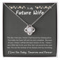 To My Future Wife Love Knot Necklace