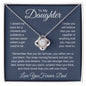 To My Daughter Love You Forever, Love Knot Necklace