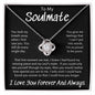To My Soulmate Took My Breath Away, Love Knot Necklace