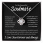 To My Beautiful Soulmate Love Knot Necklace