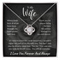 To My Wife Love Knot Necklace