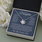 To My Daughter Love You Forever, Love Knot Necklace