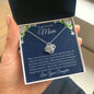 To My Beautiful Mom, From Daughter Love Knot Necklace
