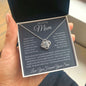 My Loving Mom, Love You Forever, Your Son Love Knot Necklace