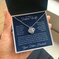 To My Future Wife, Journey Together Love Knot Necklace