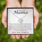 To My Beautiful Mama Watercolor Love Knot Necklace