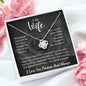 To My Wife Love Knot Necklace