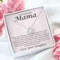 To My Mama Always Your Little Girl Love Knot Necklace