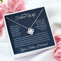 To My Future Wife, Journey Together Love Knot Necklace