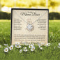 To My Mama Bear Love Your Daughter Love Knot Necklace