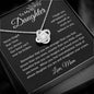To My Daughter Straighten Your Crown Love Knot Necklace