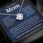 To My Loving Mom Love Knot Necklace