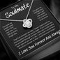 To My Soulmate Took My Breath Away, Love Knot Necklace