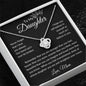 To My Daughter Straighten Your Crown Love Knot Necklace