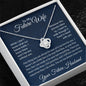 To My Future Wife, Journey Together Love Knot Necklace
