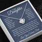 To My Daughter Love You Forever, Love Knot Necklace