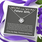 To My Future Wife Love Knot Necklace