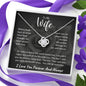 To My Wife Love Knot Necklace