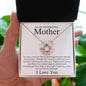 On My Wedding Day Mother I Love You Love Knot Necklace