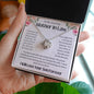 To My Amazing Mother In Law To Be Love Knot Necklace