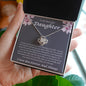 To My Beautifyl Daughter Incredible Blessing Love Knot Necklace