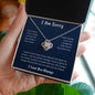 I Am Sorry Love Knot Necklace