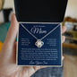 To My Beautiful Mom, Love Your Son Love Knot Necklace