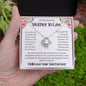 To My Amazing Mother In Law To Be Love Knot Necklace