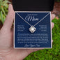 To My Beautiful Mom, Love Your Son Love Knot Necklace