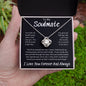 To My Soulmate Took My Breath Away, Love Knot Necklace