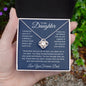 To My Daughter Love You Forever, Love Knot Necklace