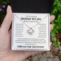 Mother In Law, Mother Of The Groom Love Knot Necklace