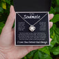 To My Soulmate Took My Breath Away, Love Knot Necklace