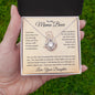 To My Mama Bear Love Your Daughter Love Knot Necklace