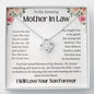 To My Amazing Mother In Law To Be Love Knot Necklace