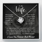 To My Wife Love Knot Necklace