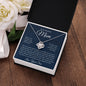 To My Beautiful Mom, Love Your Son Love Knot Necklace