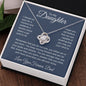 To My Daughter Love You Forever, Love Knot Necklace