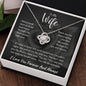 To My Wife Love Knot Necklace