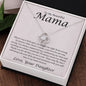 To My Mama Always Your Little Girl Love Knot Necklace