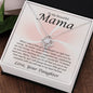 To My Beautiful Mama Time May Fly Love Knot Necklace