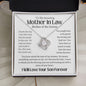 Mother In Law, Mother Of The Groom Love Knot Necklace