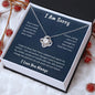I Am Sorry Love Knot Necklace