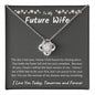 To My Future Wife Love Knot Necklace