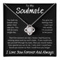 To My Soulmate Took My Breath Away, Love Knot Necklace